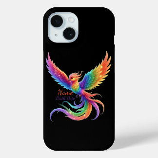 Personalized Rainbow Phoenix Name Birthdate Gift