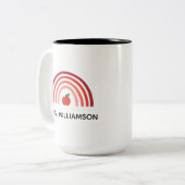 Personalized Rainbow Teacher Appreciation Mug (Devant gauche)