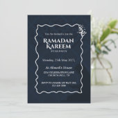 Personalized Ramadan Kareem Iftar Invitation Kaart (Staand voorkant)