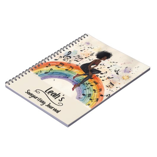 PERSONALIZED Rap Hip Hop Songwriting Journal (Côté gauche)