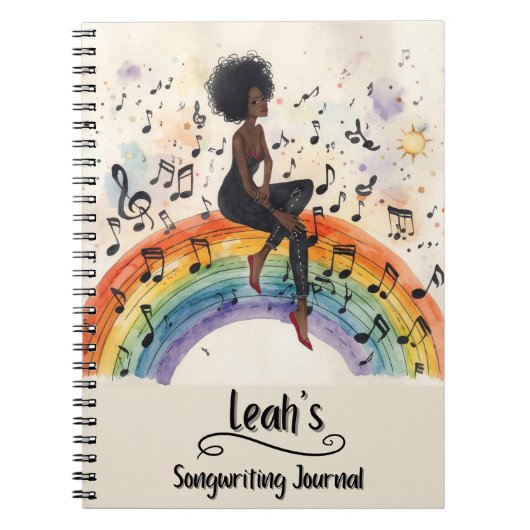PERSONALIZED Rap Hip Hop Songwriting Journal (Devant)