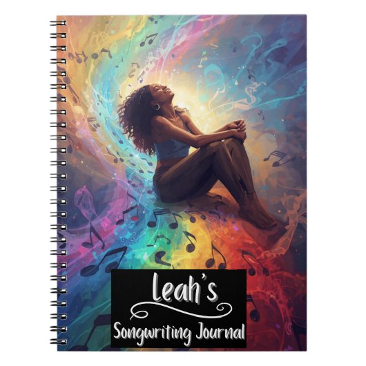 PERSONALIZED Rap Hip Hop Songwriting Journal (Devant)