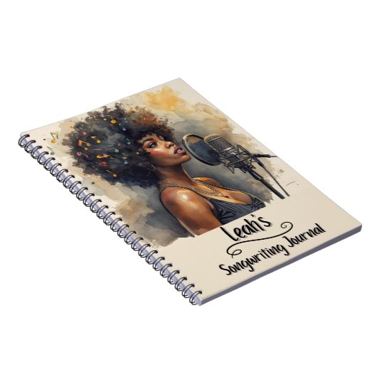 PERSONALIZED Rap Hip Hop Songwriting Journal (Côté Droit)