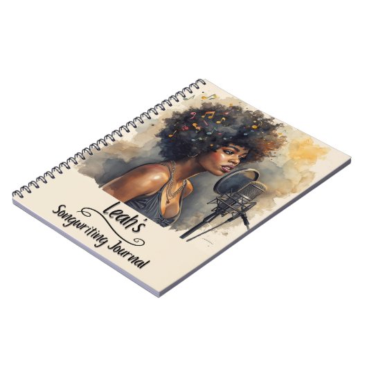 PERSONALIZED Rap Hip Hop Songwriting Journal (Côté gauche)