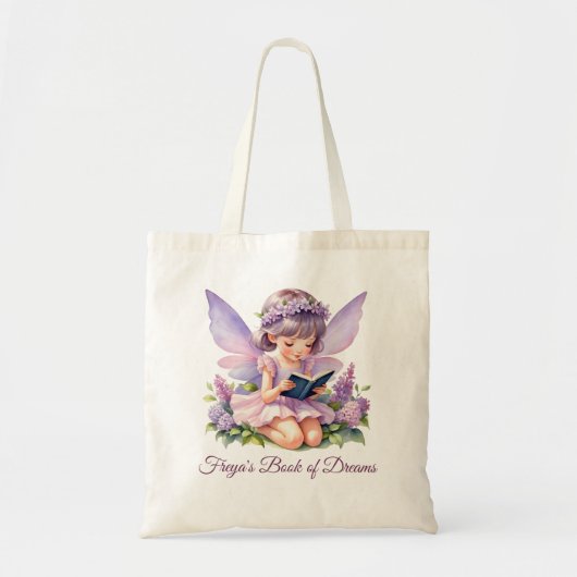 Personalized Reading Fairy Freya Tote Bag (Voorkant)