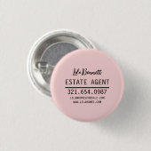 Personalized Real Estate Agent Gift Design Ronde Button 3,2 Cm (Voorkant /achterkant)