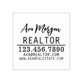 Personalized Real Estate Agent Gift Rubberstempel (Afrduk)