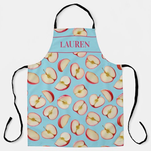 Personalized Red Apple Halves Pattern Custom Schort (Voorkant)