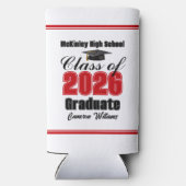 Personalized Red Class of 2026 Graduation Party (Achterkant)