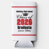Personalized Red Class of 2026 Graduation Party (Voorkant)