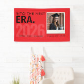 Personalized Red Graduation Photo Banner 2026 (Insitu)