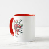 Personalized Red Rose Name Mug Gift (Devant gauche)