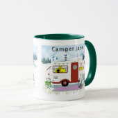 Personalized Red Trailer  Mug (Devant droit)