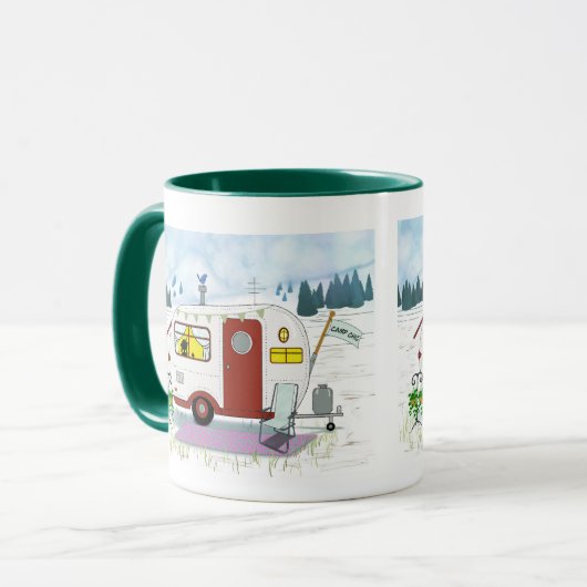 Personalized Red Trailer  Mug (Devant gauche)
