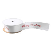 Personalized Red White Merry Christmas Script Lint (Spoel)