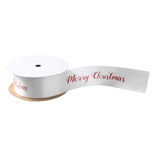 Personalized Red White Merry Christmas Script  Lint (Spoel)