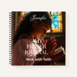 Personalized Religious photo prayer journal  Notitieboek