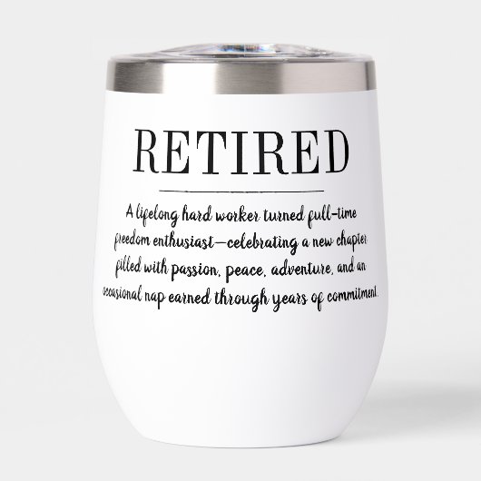 Personalized Retirement Funny Retired Definition (Avant)