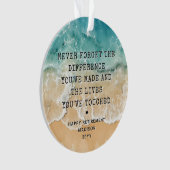 Personalized Retirement Modern Blue Ocean Beach (devant)