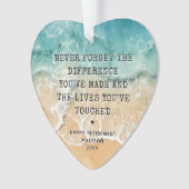 Personalized Retirement Modern Blue Ocean Beach (devant)