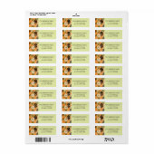 Personalized Retro Easter Return Address Label (Full Sheet)