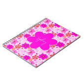 Personalized Retro Floral Design Journal Notebook (Côté gauche)