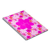 Personalized Retro Floral Design Journal Notebook Notitieboek (Rechterzijde)