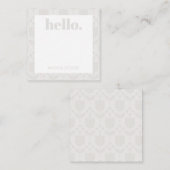 Personalized Retro Flower Notitiekaartje (Voorkant / Achterkant)