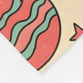 Personalized Retro Groovy Christmas Blanket Fleece Deken (Hoek)