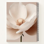 Personalized Retro Peach and Pink Floral Style Notitieboek (Achterkant)