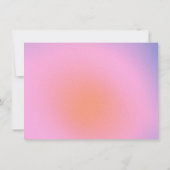 Personalized Retro Pink Purple Bat Mitzvah Bedankkaart (Achterkant)