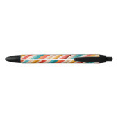 Personalized Retro Striped Pattern Pen | Colorful (Achterkant)