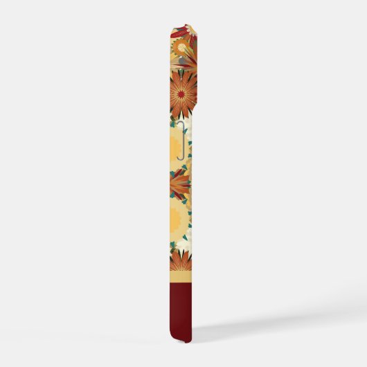 Personalized Retro Warm Floral Pattern Phone Case (Côté droit)