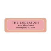 Personalized Return Address Labels (Voorkant)