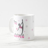 Personalized Rhythmic Gymnast Dream Big Coffee Mug (Devant gauche)