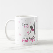 Personalized Rhythmic Gymnast Dream Big Coffee Mug (Gauche)