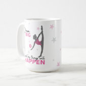 Personalized Rhythmic Gymnast Dream Big Coffee Mug (Devant gauche)