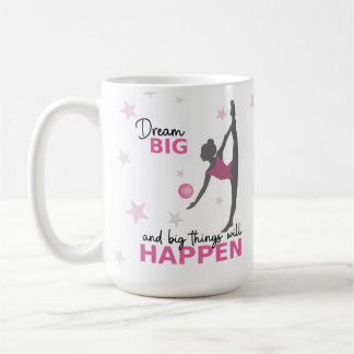 Personalized Rhythmic Gymnast Dream Big Coffee Mug Koffiemok