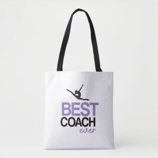 Personalized Rhythmic Gymnastics Coach Tote Bag (Devant)
