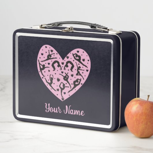 Personalized Rhythmic Gymnastics Metal Lunch Box (En situation)