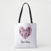 Personalized Rhythmic Gymnastics Tote Bag Pink (Devant)