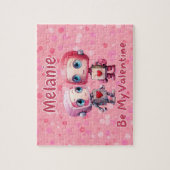 Personalized Robot Valentine's Day Puzzle  (Vertical)