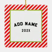 personalized rock klimbing gift keramisch ornament (Achterkant)