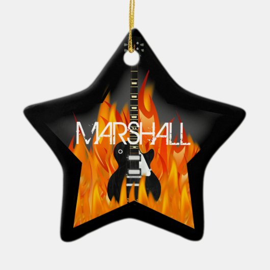Personalized Rock Star Ornament (Voorkant)