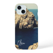 personalized rocky shore line beach side - typo