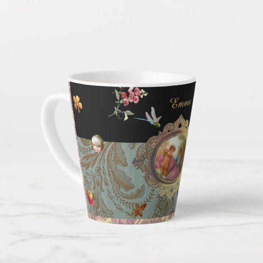 Personalized Rococo Latte Mug (Angle gauche)