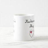Personalized Romantic Heart Koffiemok (Center)