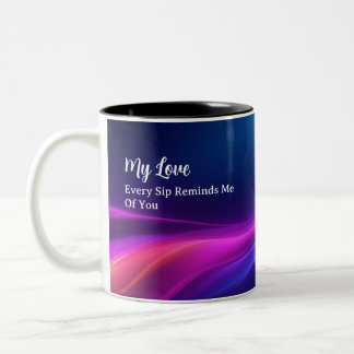 Personalized Romantic Mug Gift | Custom Photo Tweekleurige Koffiemok