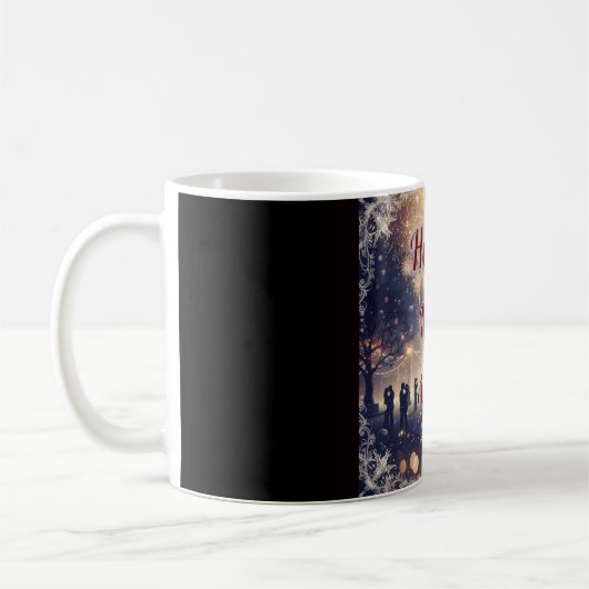 Personalized romantic New Year’s Celebration Mug  (Gauche)