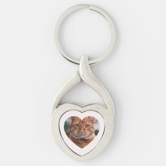 Personalized Romantic Photo Keyring Sleutelhanger (Voorkant)